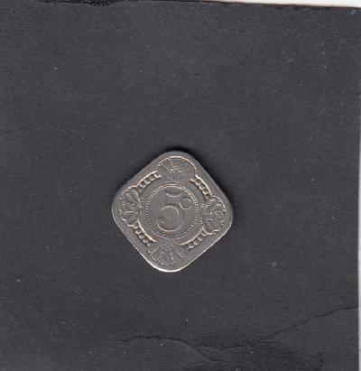 Beschrijving: 5 Cent WILHELMINA